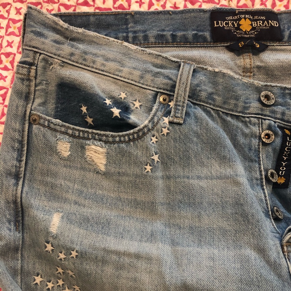 Lucky brand ankle length star jeans ⭐️